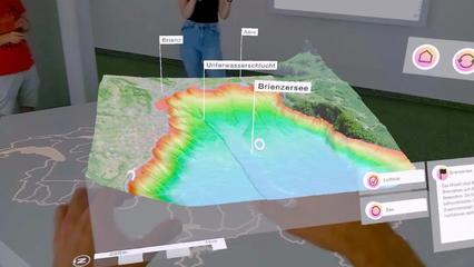 新媒体艺术数字沙盘-手势挥挥,山川河流尽收眼底